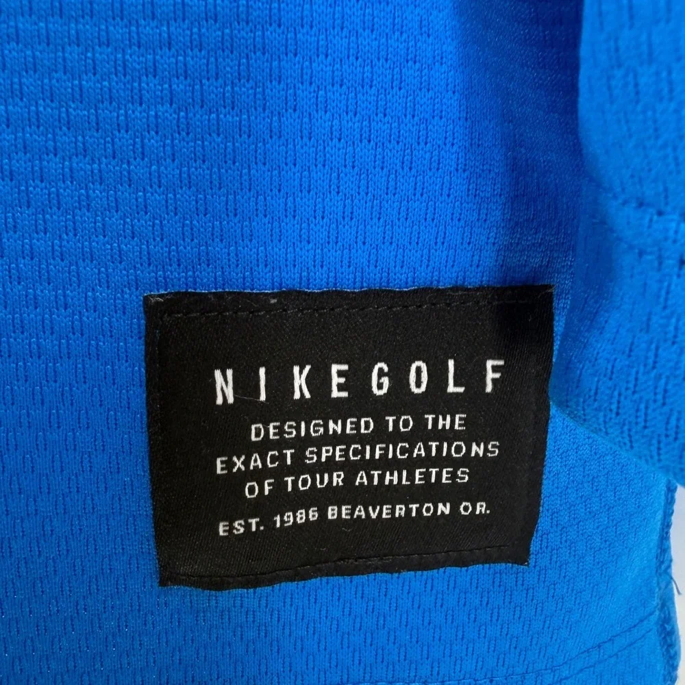 Nike Golf Mens Dri-FIT 1/2 Zip LongSleeve Pullover Blue Black AH5548-406 XL